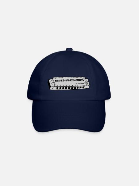 bluesharmonica - Baseballkappe - Blau/Blau