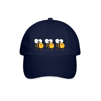3 fleissige Bienen - Baseballkappe - Blau/Blau - Vorne