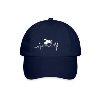 Drums Heartbeat - Baseball Cap - blue/blue - Front