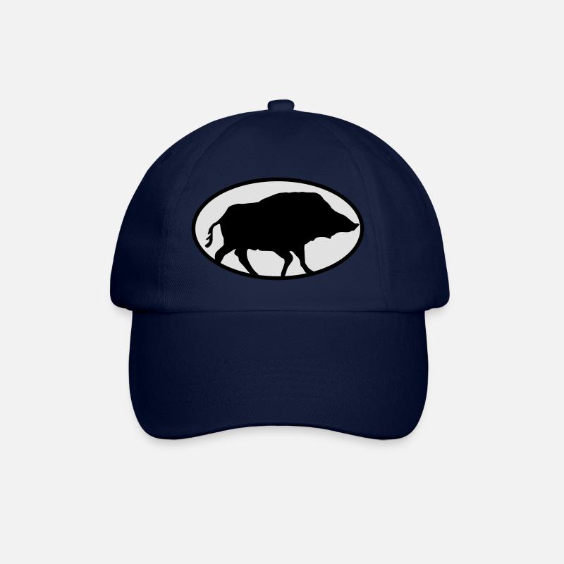 Wildschweine - Baseballkappe - Blau/Blau
