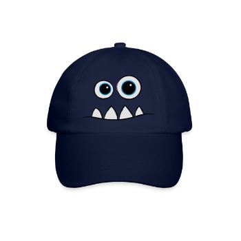 Monster Face - Baseballkappe - Blau/Blau - Vorne