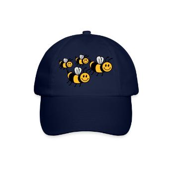 Jolie petite famille d'abeilles - Casquette classique - bleu/bleu - Devant