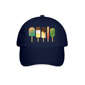 Crème glacée, crème glacée - Casquette classique - bleu/bleu - Devant
