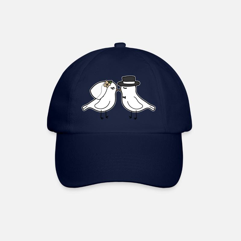 Braut und Bräutigam - Baseballkappe - Blau/Blau