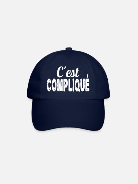 c'est compliqué - Casquette classique - bleu/bleu