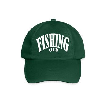 poisson pêcheur pêcheur club de pêche pêche au brochet casquette - Casquette classique - vert bouteille - Devant