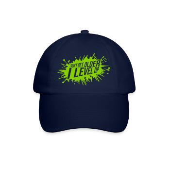 get older level up - Baseball Cap - blue/blue - Front