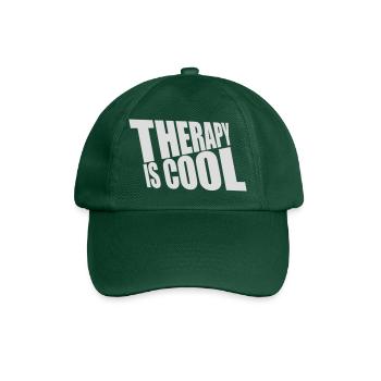 la thérapie est cool Citation - Casquette classique - vert bouteille - Devant