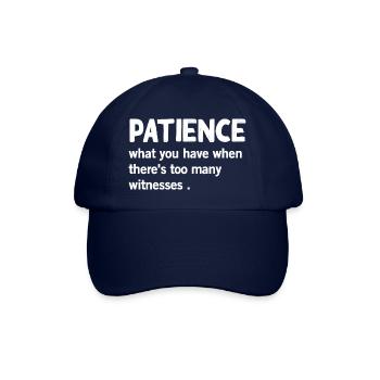Patience Définition Drôle Dire Humour - Casquette classique - bleu/bleu - Devant