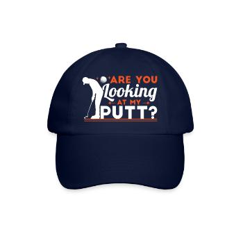 Siehst du meinen Putt an? - Baseballkappe - Blau/Blau - Vorne