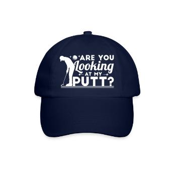 Siehst du meinen Putt an? - Baseballkappe - Blau/Blau - Vorne