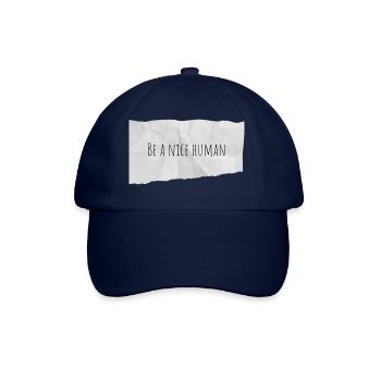 Soyez un humain gentil - Casquette classique - bleu/bleu - Devant