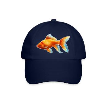 Goldfisch Nr.3 - Baseballkappe - Blau/Blau - Vorne