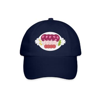 Assiette de saucisses - Casquette classique - bleu/bleu - Devant