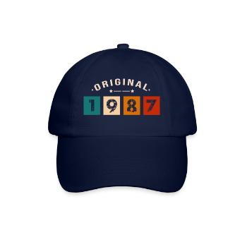 Original 1987 Vintage - Présent D’anniversaire 198 - Casquette classique - bleu/bleu - Devant