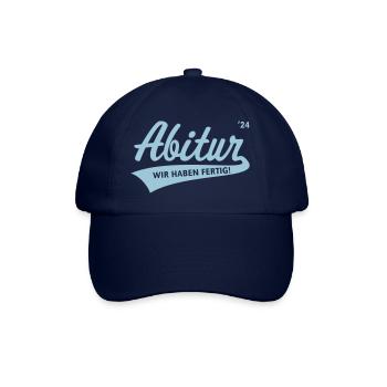 Abitur 2024 – Wir Haben Fertig! (Schule / White) - Baseballkappe - Blau/Blau - Vorne