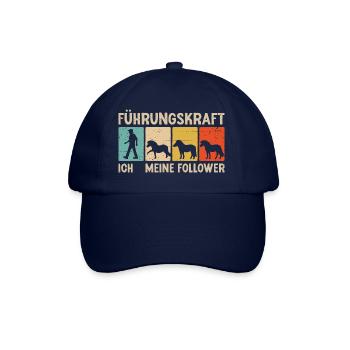 Shetland Pony Führungskraft Pferde Reitsport - Baseballkappe - Blau/Blau - Vorne