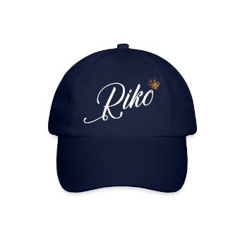 Riko Name für Frauen Kinder Kleinkinder - Riko Custom - Baseballkappe - Blau/Blau - Vorne