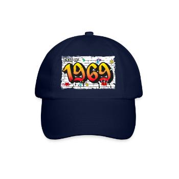 Retro vibes 1969 Graffiti – 56 ans d’audace - Casquette classique - bleu/bleu - Devant