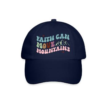 Glaube kann Berge versetzen - Baseballkappe - Blau/Blau - Vorne