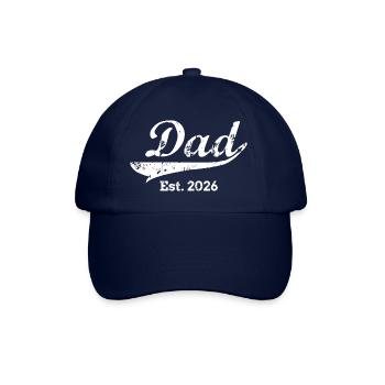 Papa 26 Papa Papa Bébé Papa 2026 Cadeau de fête des pères - Casquette classique - bleu/bleu - Devant