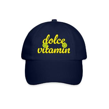 Dolce Vita Vitamin C Limette cool Quotes Sommer  - Baseballkappe - Blau/Blau - Vorne