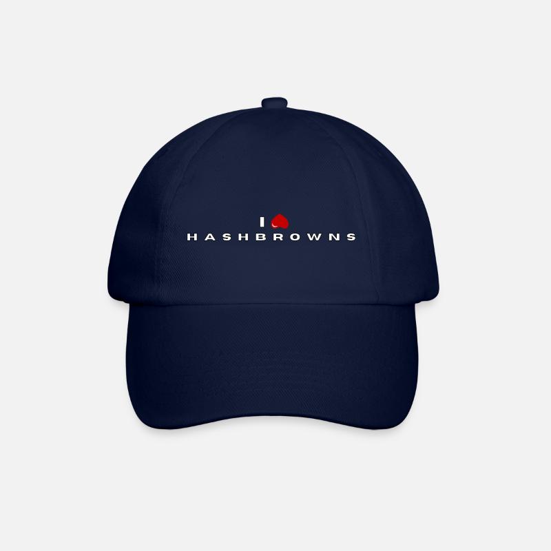 I hate Hashbrowns - Baseball Cap - blue/blue