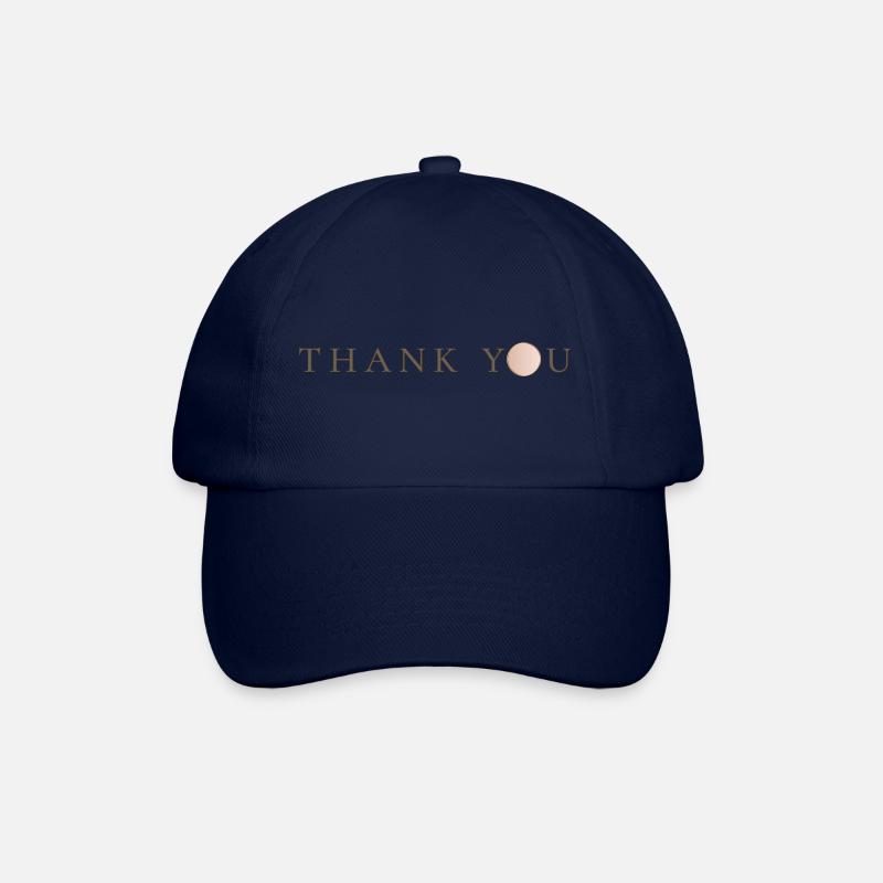 Botschaft  JUST THANK YOU als dankbarkeit - Baseballkappe - Blau/Blau