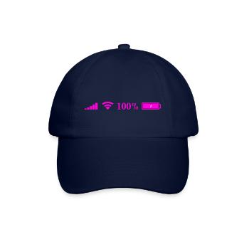 Wi-Fi icon - Baseball Cap - blue/blue - Front