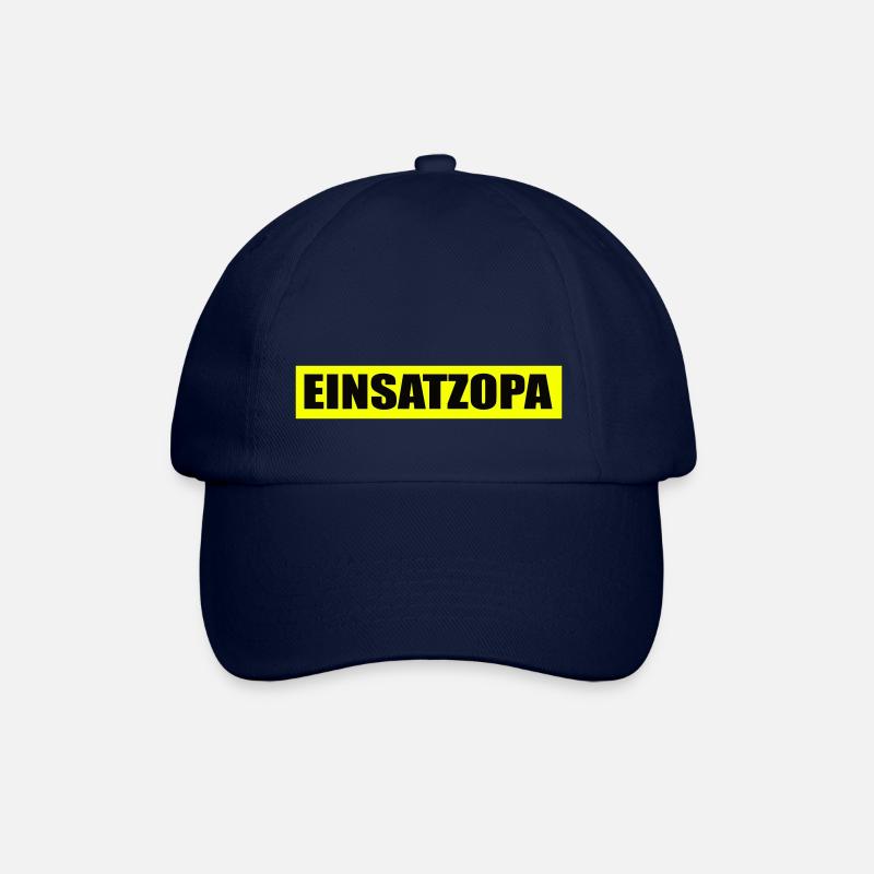 Einsatzopa - Feuerwehr - Ehrenamt - Freiwillig - Baseballkappe - Blau/Blau