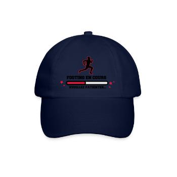 FOOTING EN COURS - Casquette classique - bleu/bleu - Devant