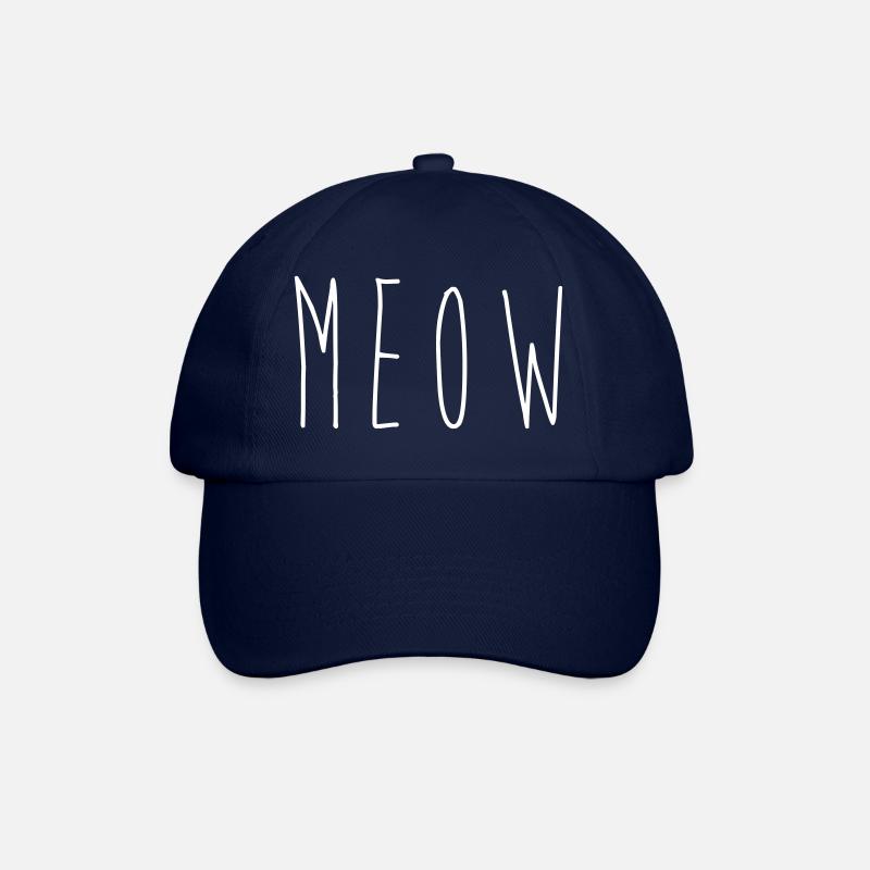 miau - Baseballkappe - Blau/Blau