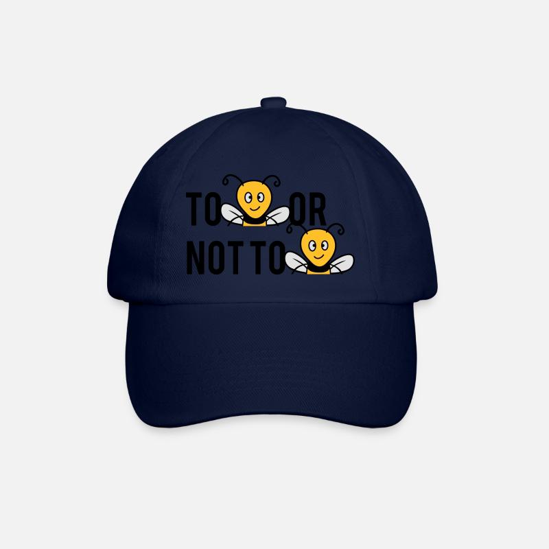 To Be Or Not To Be Bees - Baseballkappe - Blau/Blau