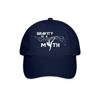 Gravity is a Myth / Schwerkraft ist ein Mythos - Baseballkappe - Blau/Blau - Vorne