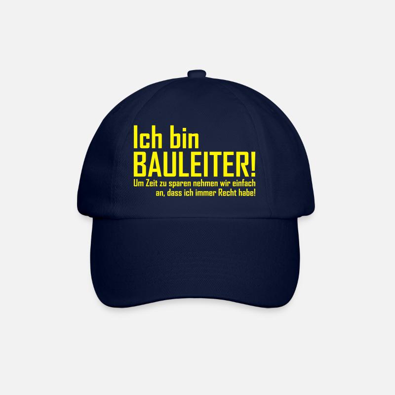 ich bin bauleiter - Baseballkappe - Blau/Blau