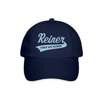 Reiner – Einer Wie Keiner! (Vorname / Name) - Baseballkappe - Blau/Blau - Vorne