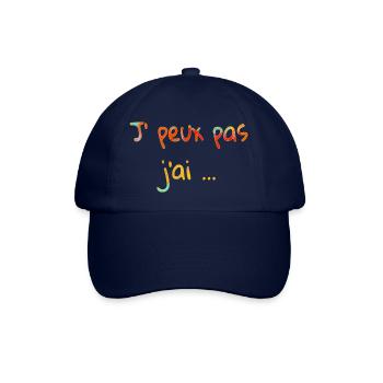 J'peux pas j'ai - Casquette classique - bleu/bleu - Devant