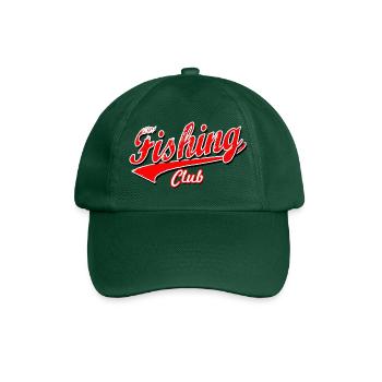 poisson pêcheur pêcheur club de pêche pêche au brochet casquette - Casquette classique - vert bouteille - Devant