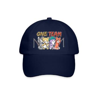 équipe famille chat pêche collègues pêcheur pêcheur pêcheur - Casquette classique - bleu/bleu - Devant