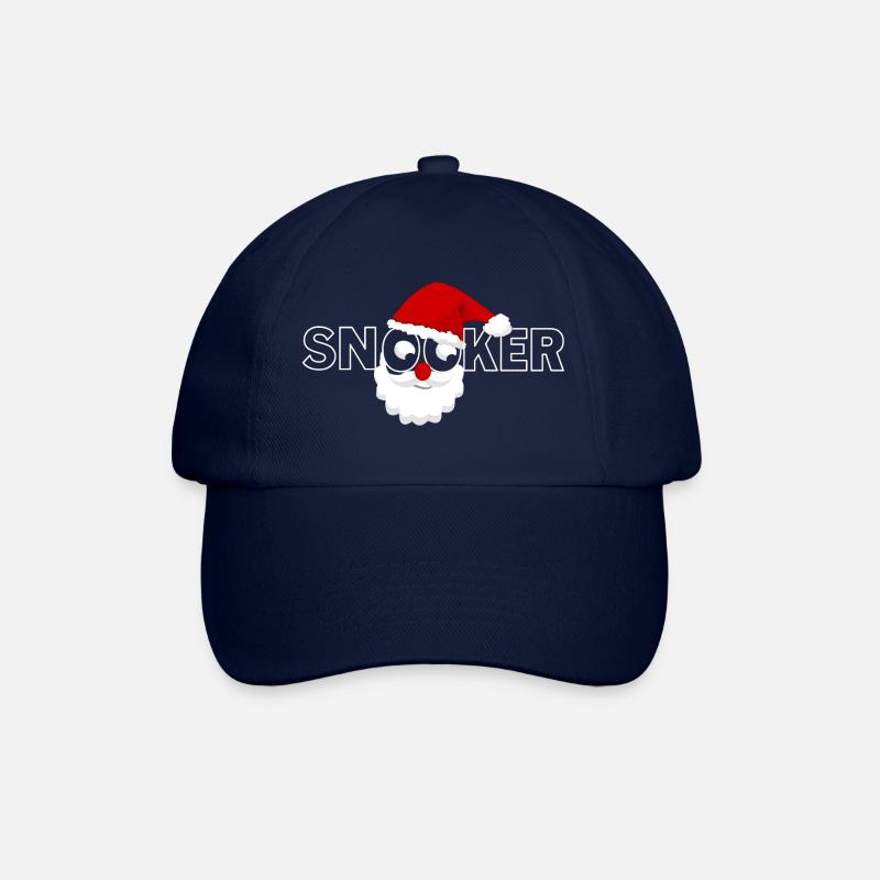 Snooker Funny Christmas Billard - Baseballkappe - Blau/Blau