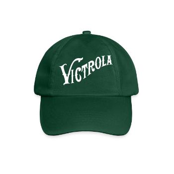 Victrola Geschwungenes Logo - Baseballkappe - Flaschengrün - Vorne