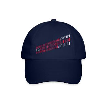 drinks from enemies skulls - Baseball Cap - blue/blue - Front