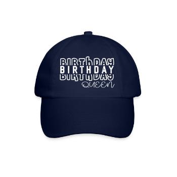 Reine de l’anniversaire – Conception audacieuse de faute de frappe - Casquette classique - bleu/bleu - Devant