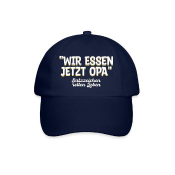 Opa Deutsch Lehrer Geschenk - Baseballkappe - Blau/Blau - Vorne