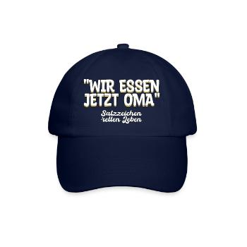 Oma Deutsch Lehrer Geschenk - Baseballkappe - Blau/Blau - Vorne