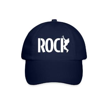 ROCK attitude (blanc) - Casquette classique - bleu/bleu - Devant