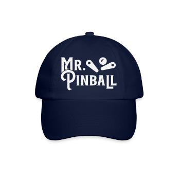 Mr. Pinball Flipperautomat Flipperkugel Design - Baseball Cap - blue/blue - Front