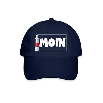 Moin Leuchtturm Norddeutsch See Meer - Baseballkappe - Blau/Blau - Vorne