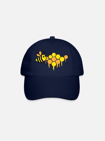 abeille en nid d’abeille - Casquette classique - bleu/bleu