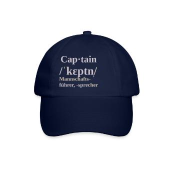 Capitaine - Casquette classique - bleu/bleu - Devant